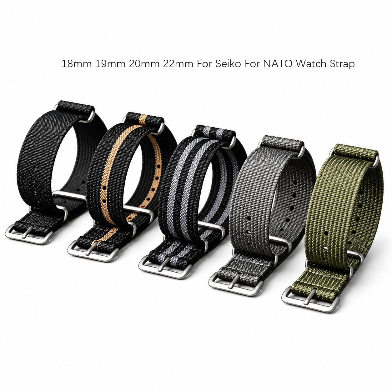 18mm 19mm 20mm 22mm For NATO W - огляд і ціна Nato Strap Nylon