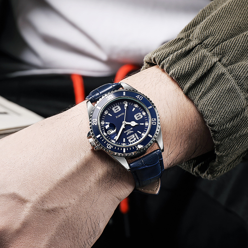 Fashion Leather Strap Men Busi - огляд і ціна Cartier Watch Tank