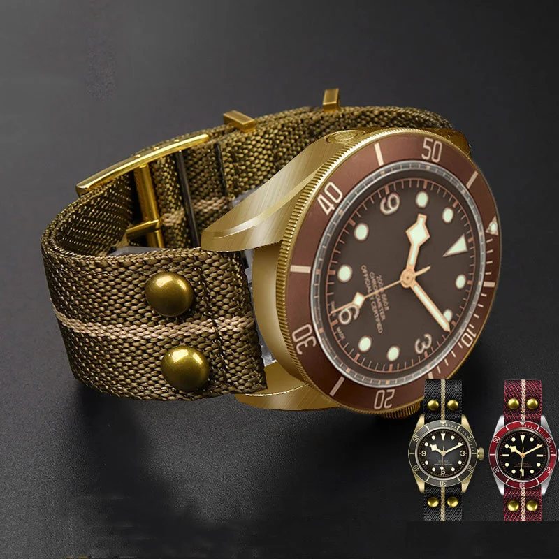 Retro With Rivets Nylon Watch  - огляд і ціна Nato Strap Nylon