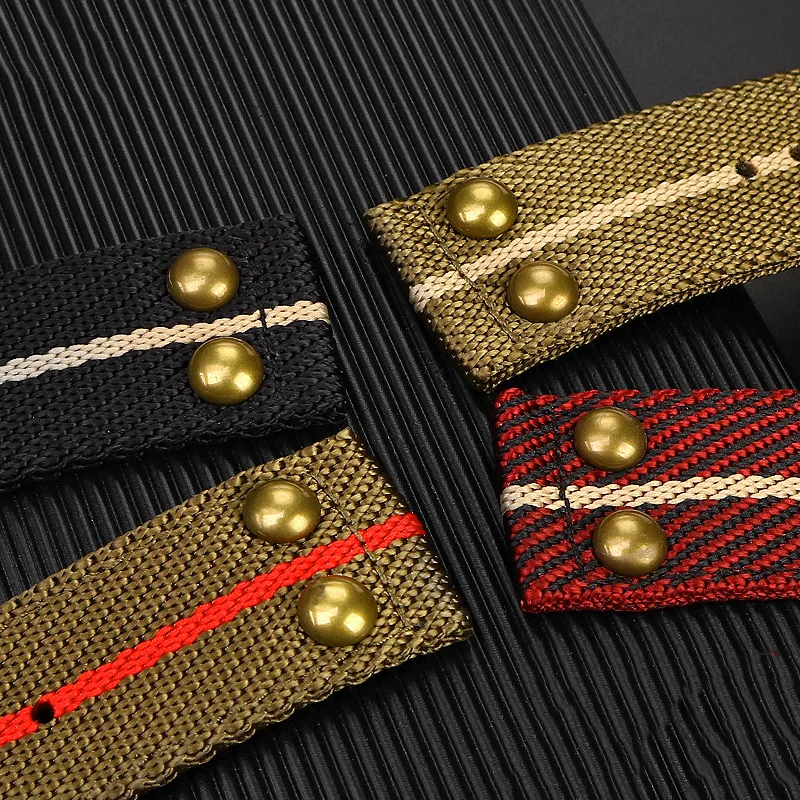 Retro With Rivets Nylon Watch  - огляд і ціна Nato Strap Nylon