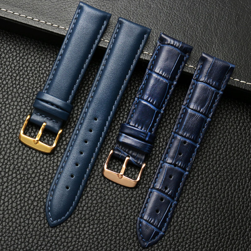 Genuine leather bracelet blue  - огляд і ціна Cartier Watch Ballon Bleu