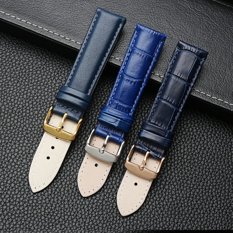 Genuine leather bracelet blue  - огляд і ціна Cartier Watch Ballon Bleu