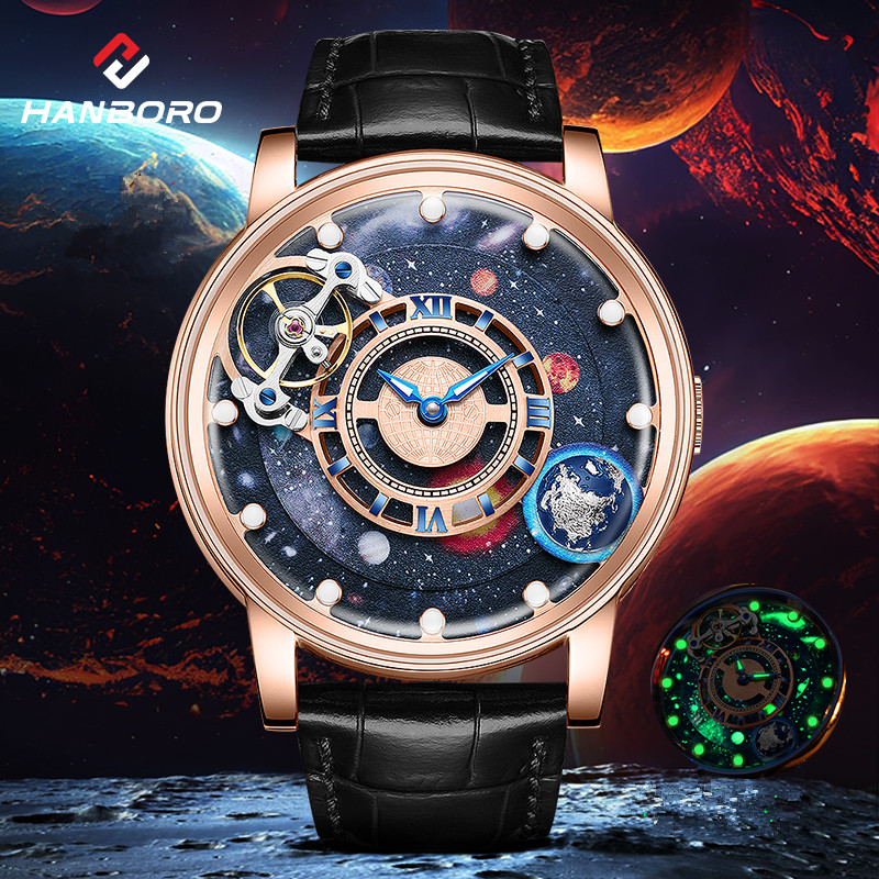 Reloj Hombre HANBORO Mechanica - огляд і ціна Omega Watch Constellation